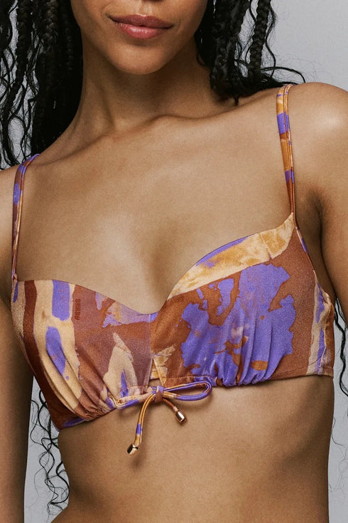 Sarda Johanson Padded Plunge Bikini Top